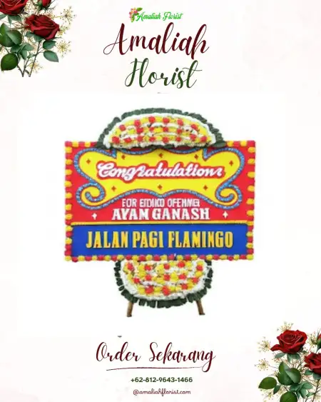 Sewa Papan Bunga Mlilir